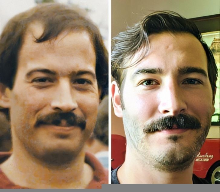 "Mój tata i ja, 1980 vs 2020"