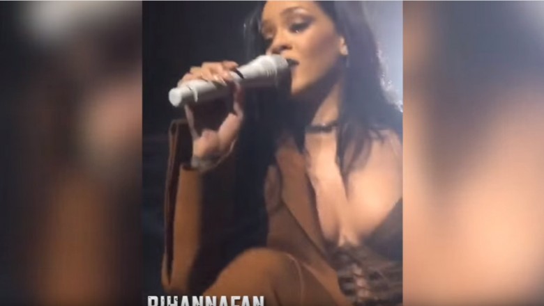 Aż ją zatkało! Rihanna na koncercie dała zaśpiewać fanowi, jej mina mówi wszystko!