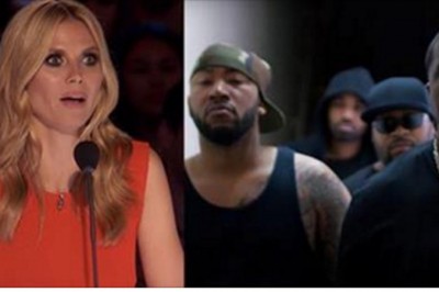 Czterech przypakowanych mężczyzn wchodzi na scenę! Jurorzy ze strachem patrzą na ich występ! 