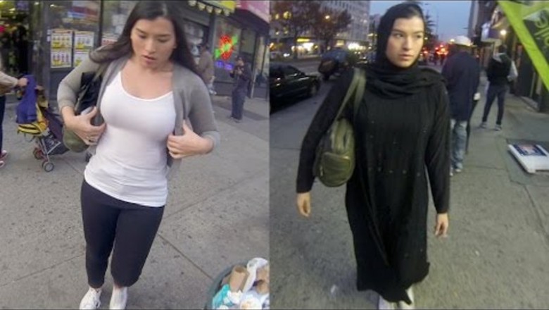 Faceci zaczepiali jąna ulicy bez przerwy. Zobacz jak strój zmienia postrzeganie kobiety.
