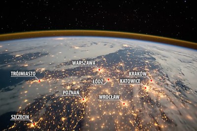Fantastyczne nagranie! Polska widziana nocą z pokładu Międzynarodowej Stacji Kosmicznej!