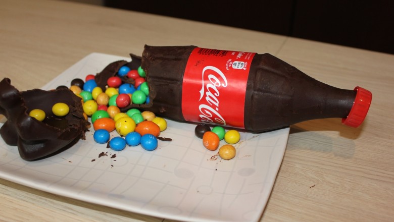 Jak zrobić czekoladową butelkę coca coli