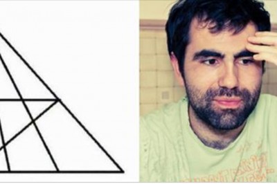 Jedynie osoba z bardzo wysokim IQ jest wstanie dostrzec wszystkie trójkąty! Należysz do tej grupy? 