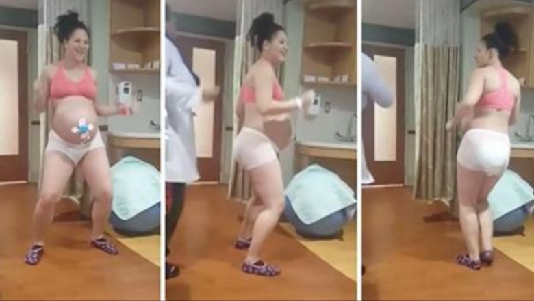 Jej poród bardzo się przeciągał więc postanowiła działać! To co zrobiła zaskoczyło nawet lekarzy!