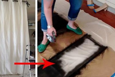 Kupiła najtańsze zasłony z IKEI i wzięła czarny spray! Gdy je rozwiesiła efekt był genialny!