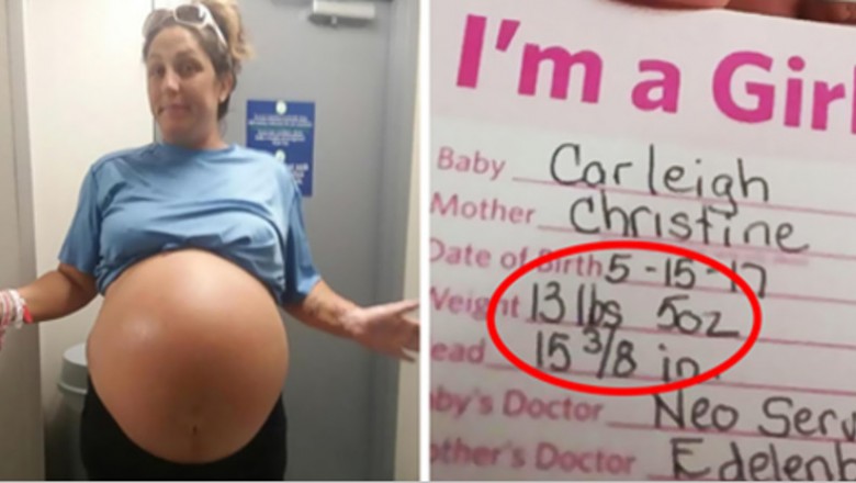 Lekarze nie mogli uwierzyć, że urodziła ważącą 6 kg córeczkę! Zobacz jak wielkie jest to dziecko!