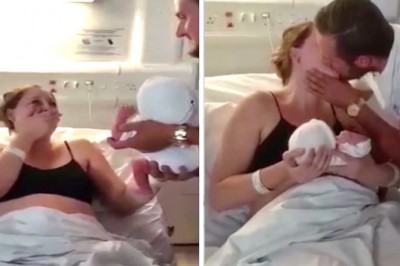 Mama bierze pierwszy raz na ręce swoje dziecko! Gdy widzi napis na jego śpioszkach to wstrzymuje oddech! 