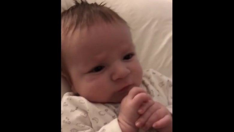 Mama nagrywa swoją 2 miesięczną córeczkę! To co maleństwo mówi w 8 sekundzie zaskakuje mamę!