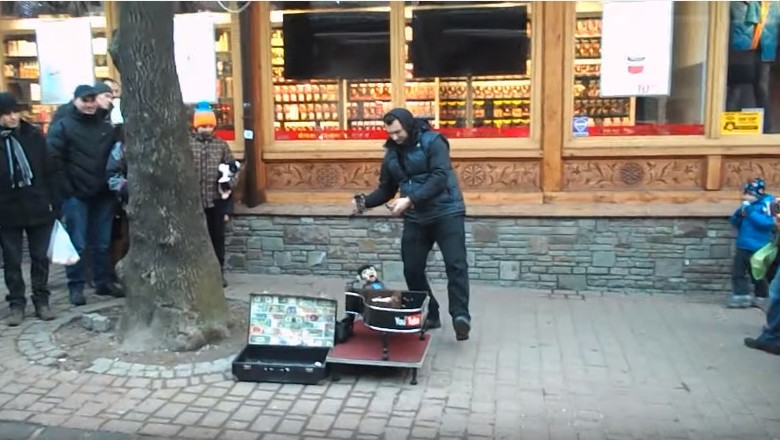 Mistrz Marionetki (Michal Cvoliga) - Świetny występ na ulicach zakopanego!