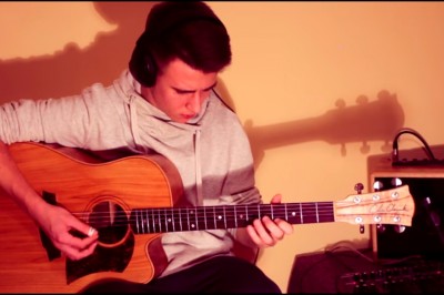 Niesamowity talent młodego Polaka! Granie techno na gitarze akustycznej!