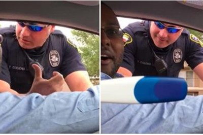 Policjant zatrzymuje auto i zaczyna pouczać kierowcę! Wtedy żona pokazuje coś co wszystko zmienia! 