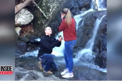 Postanowił oświadczyć jej się nad wodospadem! Teraz zobacz jak dziewczyna zepsuła tą chwilę! 