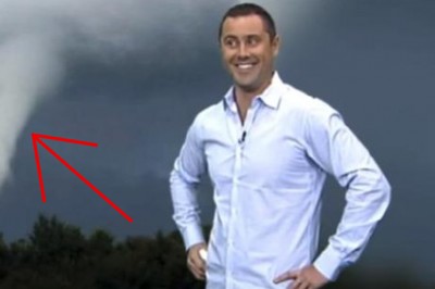 Prezenter pogody zorientował się że tornado ma kształt TEGO! Gdy zrobili zbliżenie wszyscy zaniemówili! 