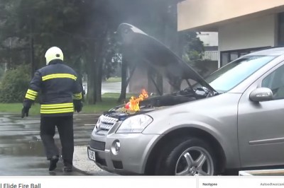 Rewelacyjny patent! Universal Elide Fire Ball czyli gaśnica w formie wybuchowej kuli!