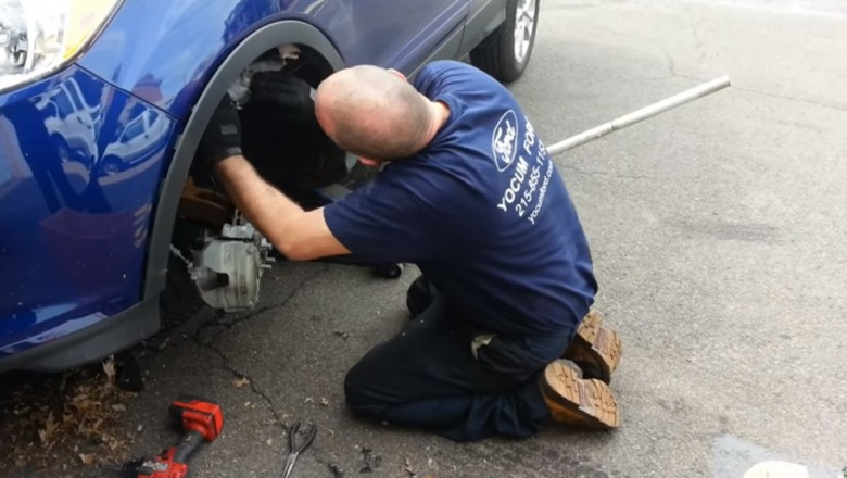 Tego mechanik nie przewidział! Nietypowi mieszkańcy samochodowego nadkola!