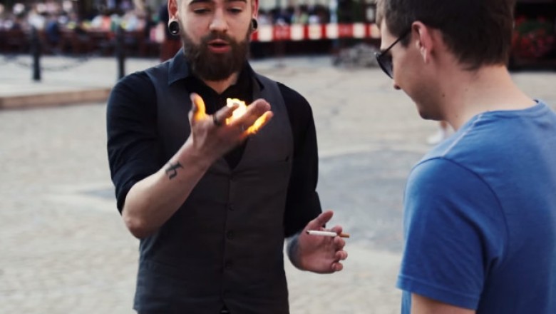 Wreszcie iluzjonista z jajami! Magiczny sposób na rzucenie palenia!