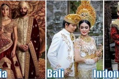 Zobacz 16 sukni ślubnych z całego świata! Przy nich zwykłą białą suknia wydaje się nudna! 