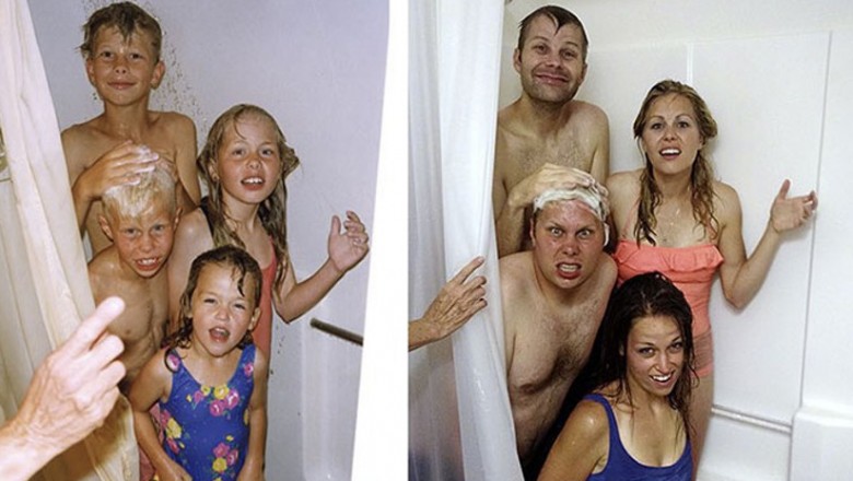 Zobacz 20 fotografii na których rodzeństwo odtwarza swoje zdjęcia z przeszłości! Efekt jest fantastyczny!