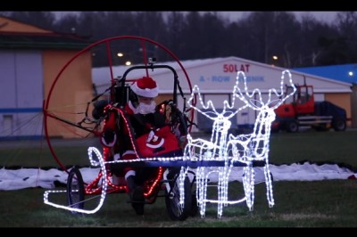 Święty Mikołaj latający na polskim niebie! Rewelacyjna akcja z Rybnika!