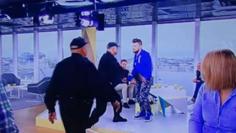 Wardęga powalony na ziemię przez policjantów! Został zakuty w kajdanki podczas Dzień dobry TVN!