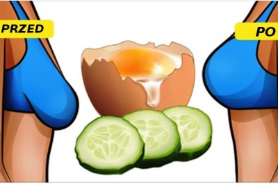 Wsmarowała w biust krem z jajka i ogórka! Po miesiącu stosowania nie mogła uwierzyć w efekty! 