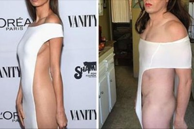 Ten facet parodiuje najbardziej modne kreacje gwiazd! Robi to po prostu bezbłędnie!