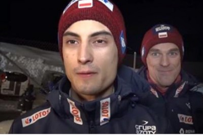 Mistrz drugiego planu! Piotrek Żyła troluje Kota podczas wywiadu :D