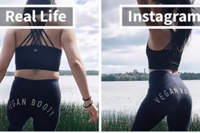 Blogerka promująca zdrowy styl życia publikuje swoje zdjęcia „z poza Instagrama” Różnica jest kolosalna!