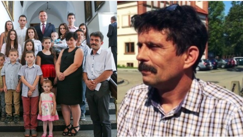 Pan Sławomir jest ojcem 16 dzieci! Szczerze powiedział co sądzi na temat 300 zł dla każdego ucznia!