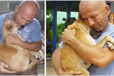 Bohater uratował suczkę z farmy psiego mięsa! Zwierzak podziękował mu w przepiękny sposób! 