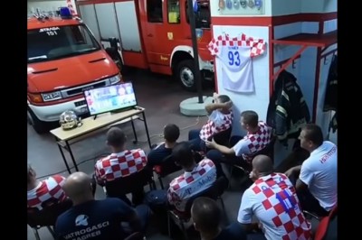 Chorwaccy strażacy przed decydującym karnym! Tego się nie spodziewacie :D