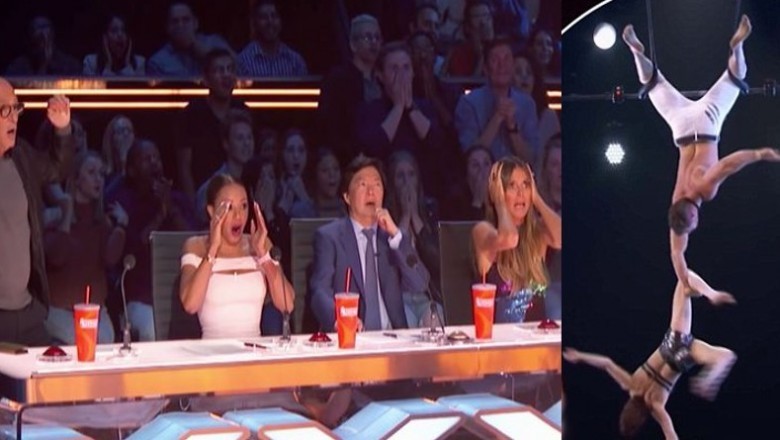 Żona wyślizgnęła mu się z rąk i spadła z wysokości! Wypadek podczas pokazu akrobatów w Amerykańskim Mam Talent!