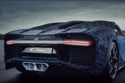 Zbudowali jeżdżące Bugatti Chiron z klocków Lego Technics i przetestowali je na torze