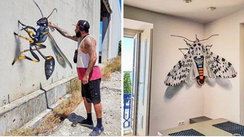 Uliczny artysta tworzy niesamowite graffiti 3D. Ciężko odróżnić jego prace od rzeczywistości