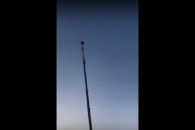 Nietypowy skok na bungee w Kielcach. Gość postanowił odreagować :D