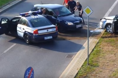 Pościg trzech radiowozów za sprytnie uciekającym kierowcą na DK-19 do Lublina