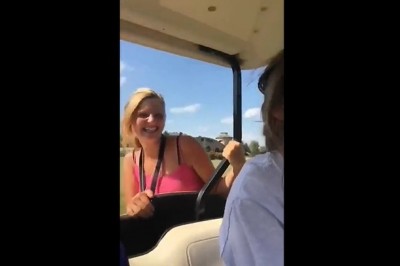 Dżesika gaz do dechy i zobaczymy ile poleci ten wózek. Dziewczyny kontra meleks