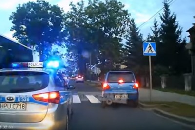 Dramatyczne nagranie z policyjnej eskorty chłopca, który połknął agrafkę - Ostrów Wielkopolski