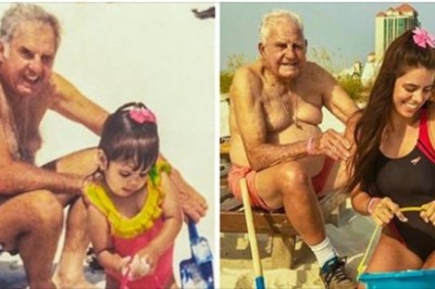 23 idealne fotografie na których odtworzyli swoje zdjęcia z dzieciństwa. Widać upływ czasu