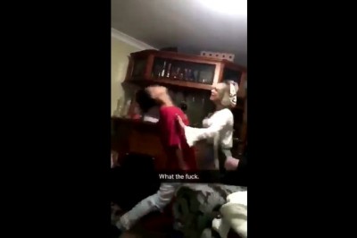 Przez przypadek trzasnął z bani własnej matce. Chciał się tylko przywitać