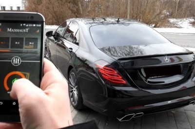 Szczena opada. Aktywny wydech sterowany w Mercedesie za pomocą telefonu