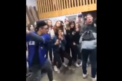 Przypadkowo sama dostała w zęby. Nieudana zabawa z kijem baseballowym