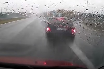 Nagranie z ekstremalnie niebezpiecznego hamowania do 0 na autostradzie A1