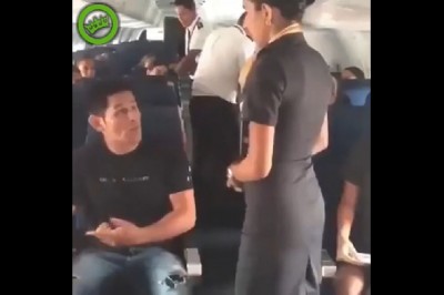 Gdy będziesz robił burdy w samolocie to zrobią z Tobą to co na tym filmie