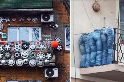 18 dziwnych balkonów z różnych stron świata. Nie uwierzysz co ludzie potrafią tam przechowywać 