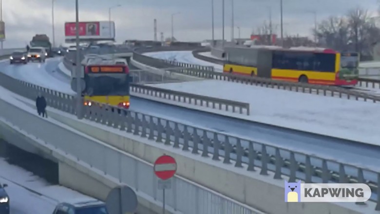 Wrocławski drift. Nagranie jak jeżdżą autobusy po pierwszych opadach śniegu w mieście