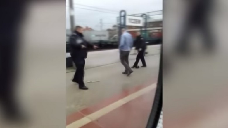 Seba wystartował do SOK-istów, zabrał pałkę i sobie poszedł. Nagranie z zajścia w Tczewie