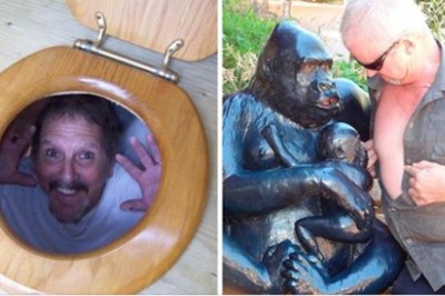 Te zdjęcia udowadniają, że ojcowie nigdy nie dorastają. To nadal duzi chłopcy którzy lubią się wygłupiać 