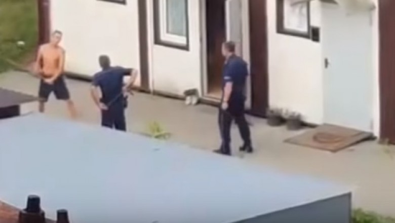 Seba z kijem baseballowym kontra policjanci z Niska. Długo nie kozaczył