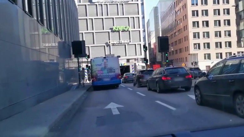 Polak nagrał wybuch autobusu w Sztokholmie. Czuł, że zaraz coś się wydarzy